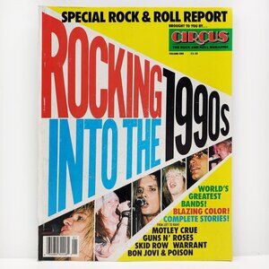 Circus Magazine Rocking Into 1990s VTG Guns n Roses Skid Row Bon Jovi '89 Unread